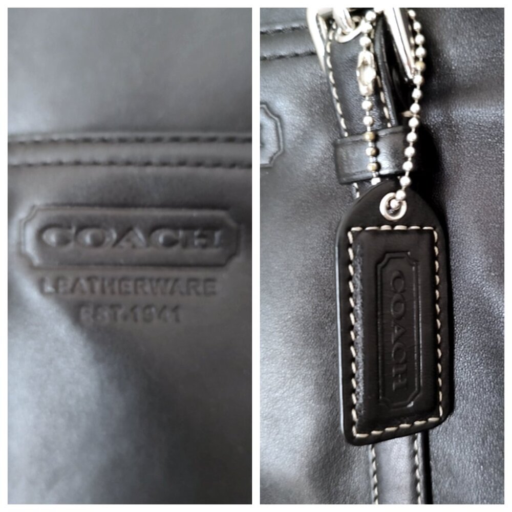 Coach Y2K vintage leather buckle Gallery tote #F11524 EUC - Picture 6 of 8